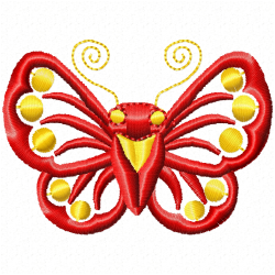 Butterfly Embroidery Design 4